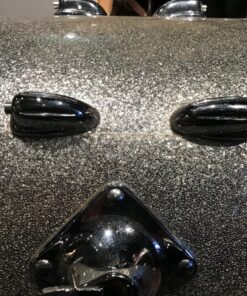 Slingerland Vintage 9 x 13 Silver Sparkle Tom 70's Niles 17 Slingerland Niles Vintage 9 x 13 Tom in Silver Sparkle Showing Seam on Wrap