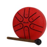 Amahi Red 3 inch steel tongue drum with carry bag