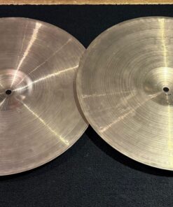 Paiste Cymbals Vintage 70s 2002 15 in. Heavy Hi Hat Pair 13 Vintage Paiste 2002 15 Inch Hi Hat Cymbal Pair Undersides