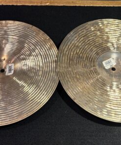 Zildjian Used K Custom Hi Definition 14 in. Hi Hat Cymbal Pair 7 Zildjian Used K Custom Hi Definition Fourteen Inch Hi Hat Pair Undersides