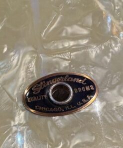 Slingerland Vintage White Marine Pearl Fourteen By Twenty Two Bass Drum Badge