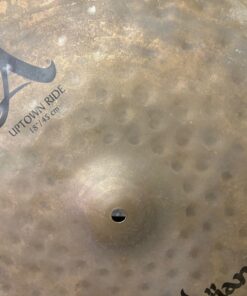 Used Zildjian A Eighteen Inch Uptown Ride Cymbal Bell And Logo