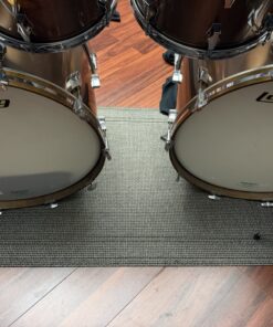 Fibes Drums Vintage Fiberglass 13, 14, 16, 2) 24 Copper Wrap Kit 18 Fibes Vintage Double Bass Drum Set Copper Wrap Bass Drums From Player Side