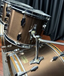 Fibes Drums Vintage Fiberglass 13, 14, 16, 2) 24 Copper Wrap Kit 15 Fibes Vintage Double Bass Drum Set Copper Wrap From Left