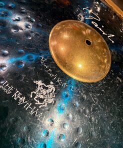 Paiste Used Twenty Two Inch Blue Bell Ride Cymbal Stewart Copeland Signature Bell and Logo