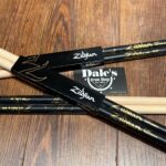 Zildjian Drumsticks Black Dips 5A Hickory Wood Tip 3-Pack