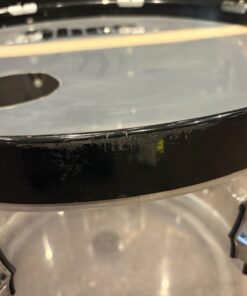 Fibes Used Austin Crystalite Twenty Inch Bass Drum Clear Acrylic Bottom of Reso Hoop