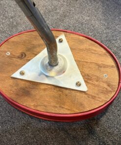 Ludwig Vintage Porto Seat Red Top Drum Throne 7 Ludwig Vintage Red Vinyl Porto Seat Underside