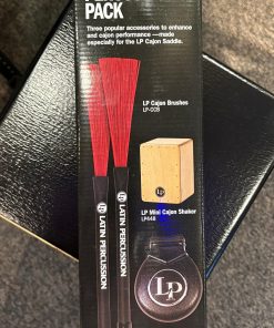 LP Cajon Saddle Pack with Brushes, Mini Cajon Shaker and Large Cajon Castanet