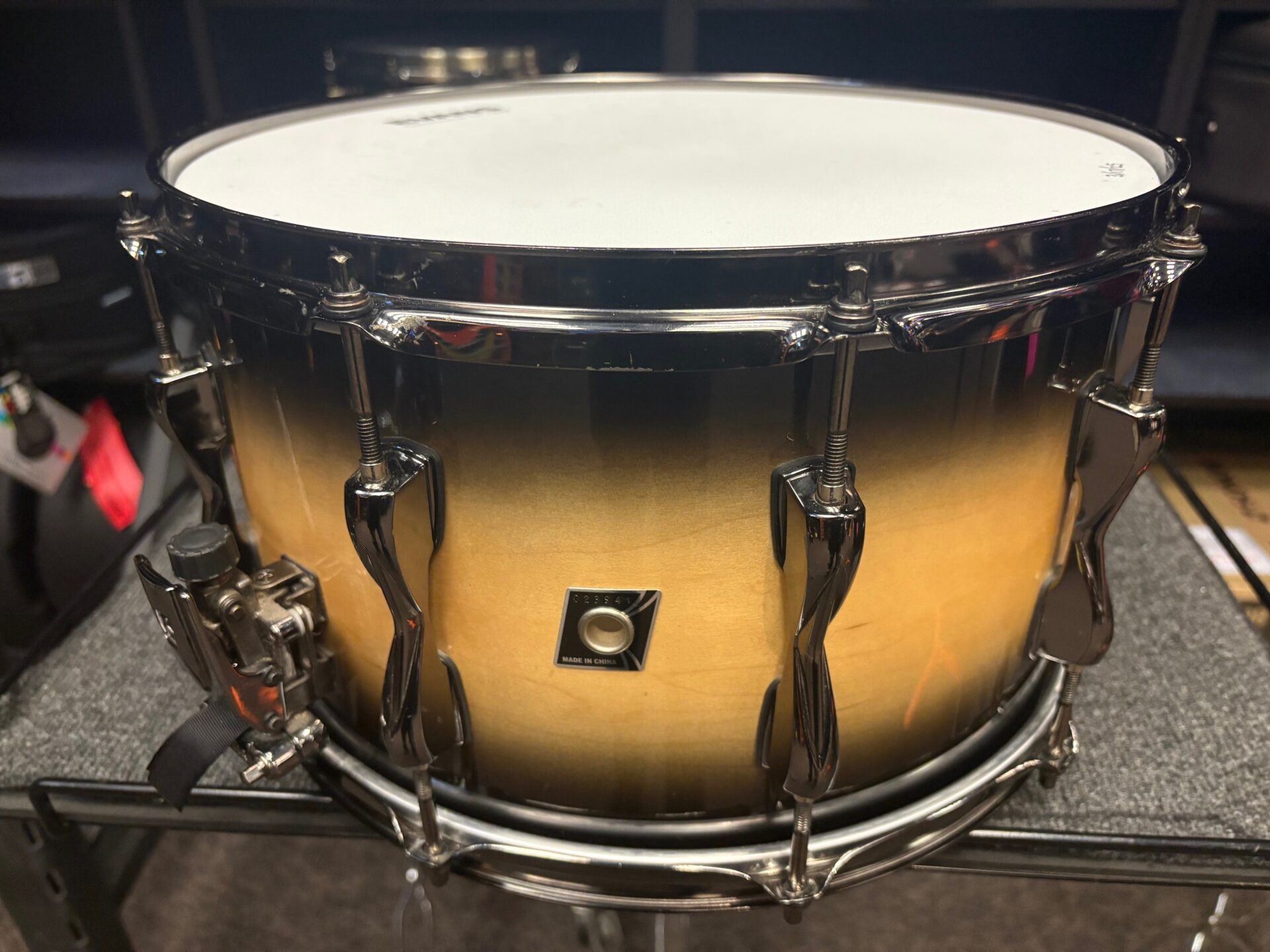 Tama Used Drums Artwood Ltd. Maple 8x14 Snare Drum Desert Burst 2 Tama Used Artwood Limited Snare Drum Eight by Fourteen Inch Dark Desert Burst With Bag Batter Head