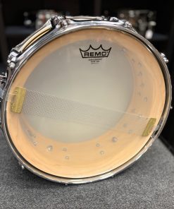 Used Super Solid 5.5x14 Collector's Snare Drum Satin Natural Super Solid Snare Side