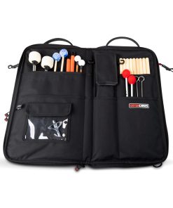 Gator Deluxe Stick Bag Black Faux Leather Open