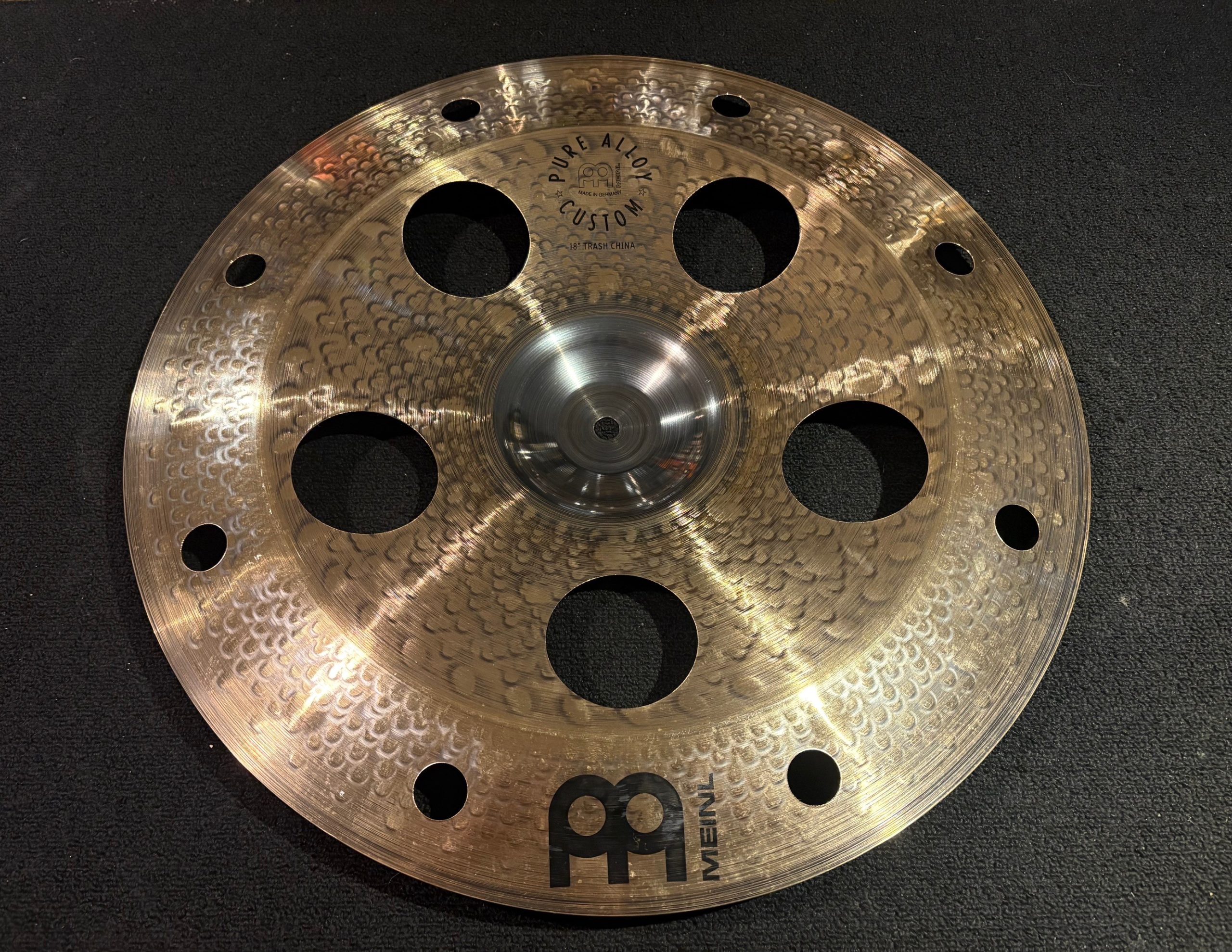 Meinl Used Pure Alloy Custom 18 in. Trash China Cymbal 1105g 3 Meinl Used 18 Inch Pure Alloy Custom Trash China Cymbal Alt View