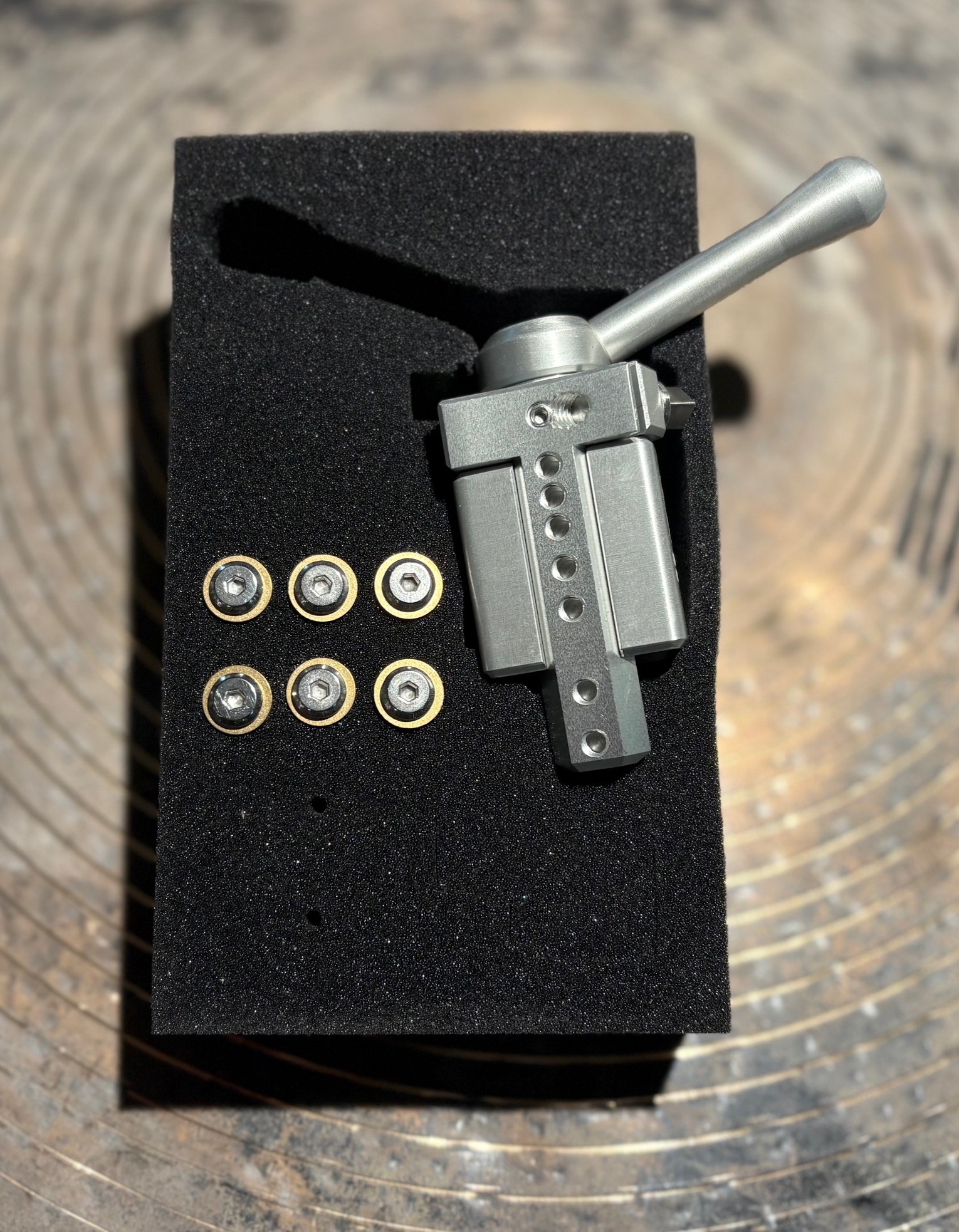 Sonique Nato-1 XL Continually Adjustable Snare Drum Throw-Off 3 Sonique Nato-1 XL Clear Throw-off Back Side