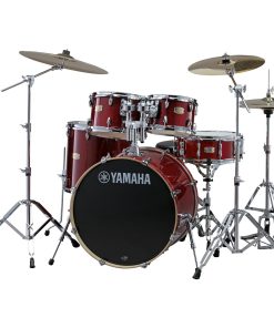 Yamaha Stage Custom Birch Five Piece Drum Set in Cranberry Red