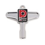 Premier Deluxe Magnetic Tip Drum Key Chrome with Red and Black Logo and Bag