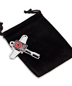 Premier Deluxe Magnetic Tip Drum Key Chrome with Red and Black Logo showing Bag