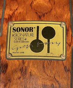 Sonor Used Horst Link 8x14 Bubinga Snare Badge Close