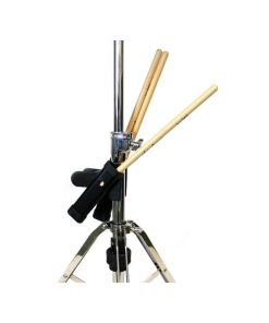 Stagg DSH Drum Stick Holder Black Holds 2 Pair Shown on Stand