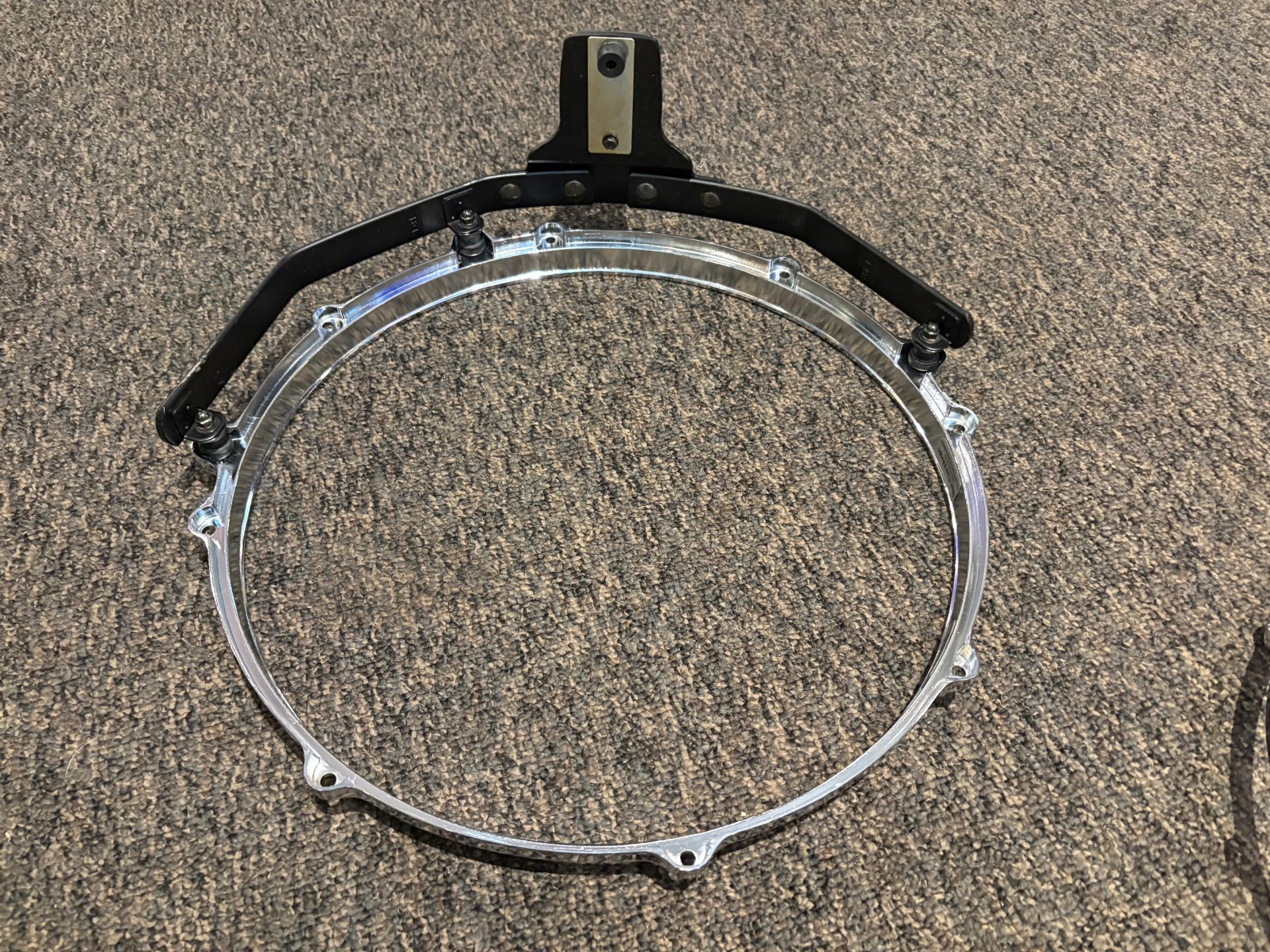 Tama Used Starcast Mount and Hoop for 14 in. 8 Ear Tom 2 Tama Used Starcast Mount and Hoop for 14 inch 8 Ear Tom Underside View