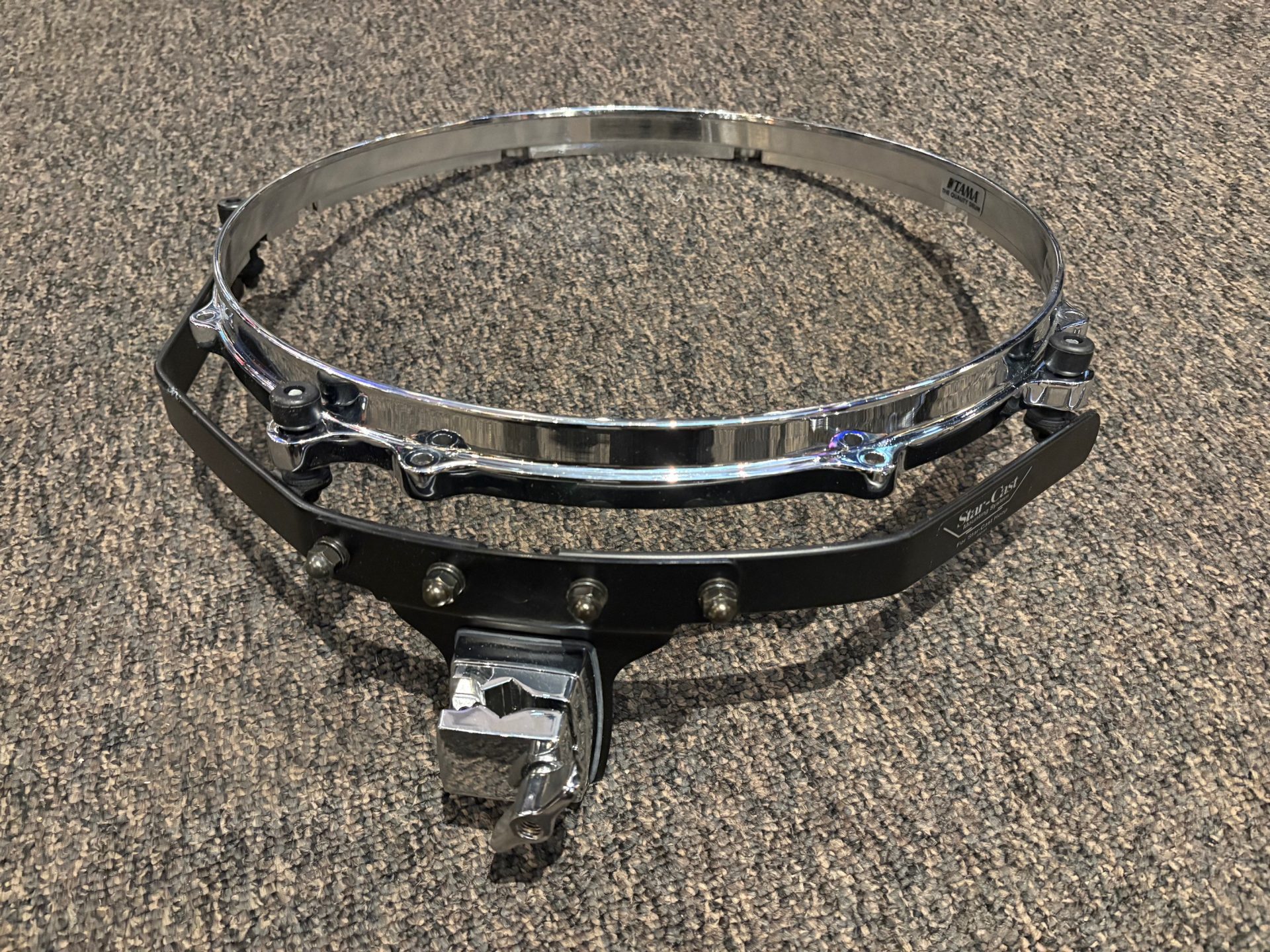 Tama Used Starcast Mount and Hoop for 14 in. 8 Ear Tom 1 Tama Used Starcast Mount and Hoop for 14 inch 8 Ear Tom