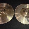 Zildjian Used 14.25 inch K Custom Hybrid Hi Hat Cymbal Pair