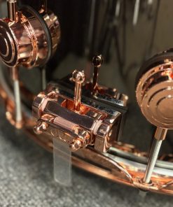 DW Collectors 6514 Snare Drum Black Nickel Brass with Copper Hardware Snare Butt