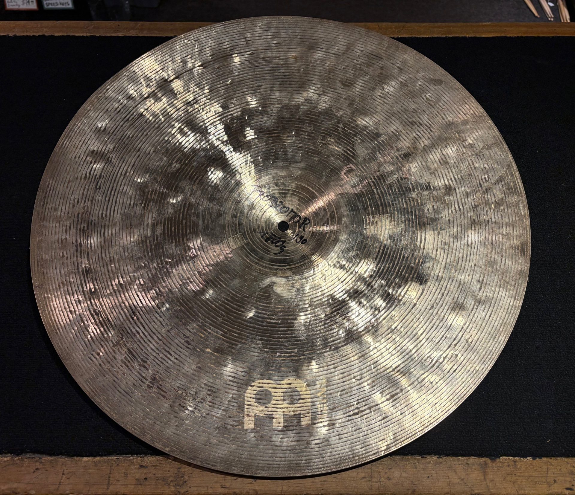 Meinl Used R&D Concept 20 in. Ride Cymbal 1800g 3 Meinl Used R&D Concept Model 20 Inch Ride Cymbal Underside