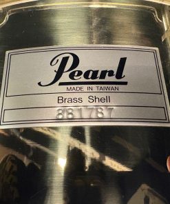 Pearl Used Free Floating Brass 6.5x14 80s Snare Drum 15 Pearl Used Brass Shell Free Floating 6.5x14 Snare Drum Badge