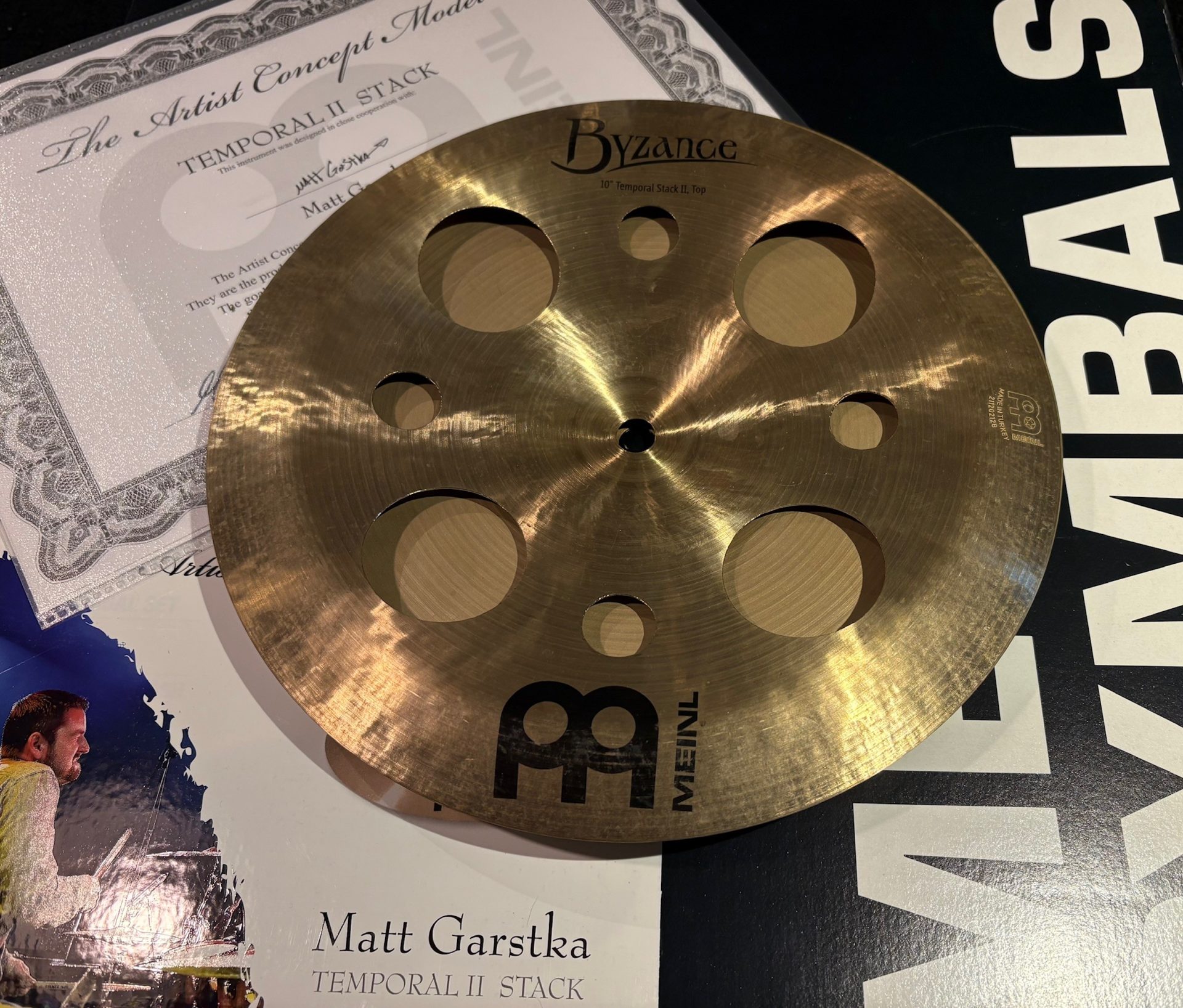 Meinl Used Artist Concept 10 in. Stack Temporal II Matt Garstka AC-TE2 1 Meinl Used Matt Garstka Temporal 2 10 Inch Stack Paired