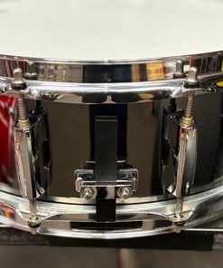Pearl Used Chad Smith 5x14 Black Nickel Steel Shell Snare Drum 10 Pearl Used Chad Smith Black Nickel Over Steel Snare Drum Butt