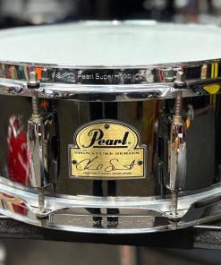 Pearl Used Chad Smith Black Nickel Over Steel Snare Drum