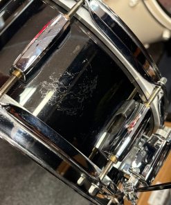Pearl Used Chad Smith 5x14 Black Nickel Steel Shell Snare Drum 12 Pearl Used Chad Smith Black Nickel Over Steel Snare Drum Scratches