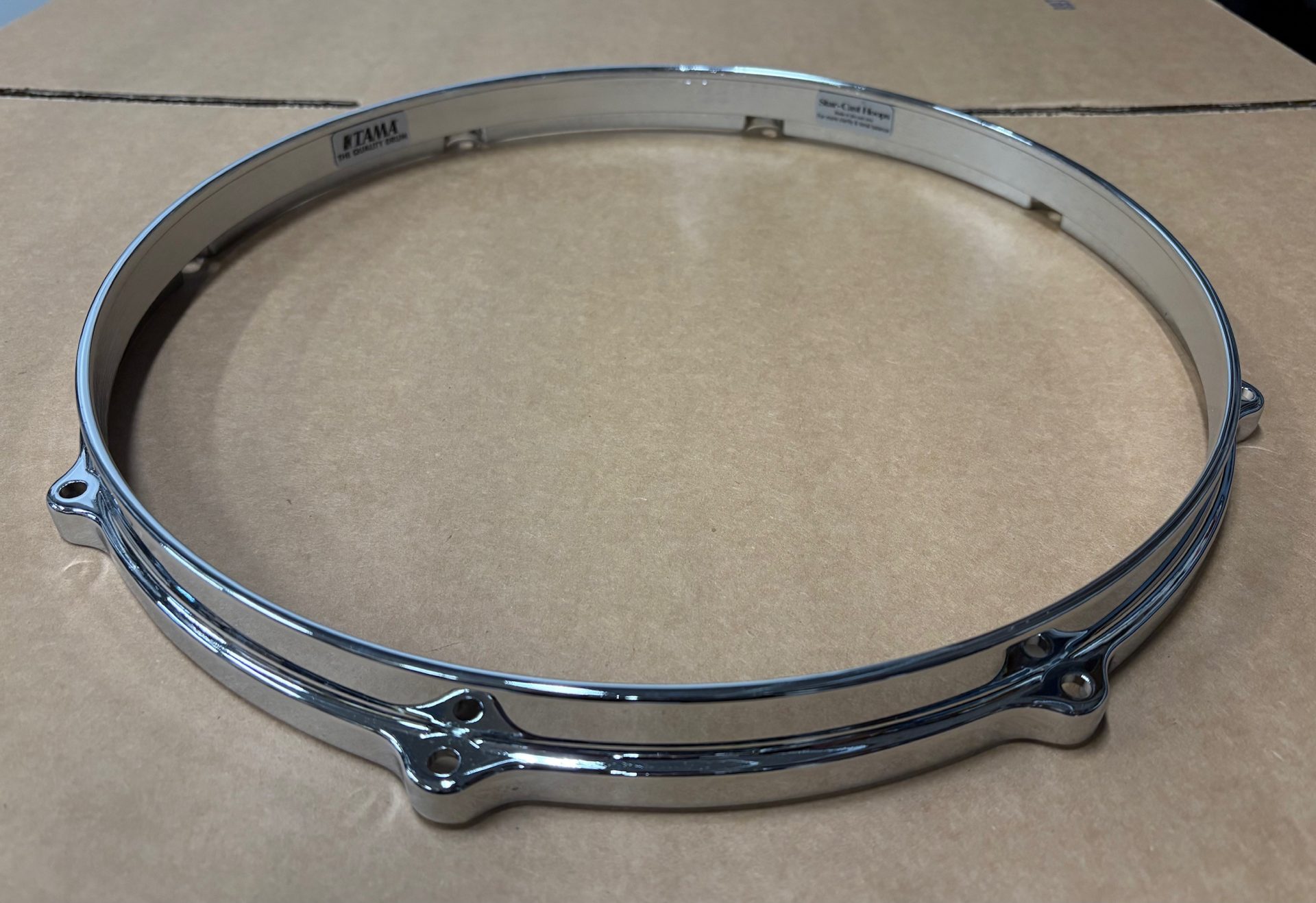 Tama Die-Cast 13 in. 8 Ear Starclassic Hoop Chrome 1 Tama Die Cast Chrome 13 inch 8 ear Drum Hoop