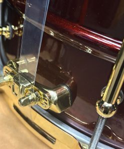 Ludwig US Dragon's Blood Limited Edition Brass Snare Drum with Gold Hardware Snare Butt