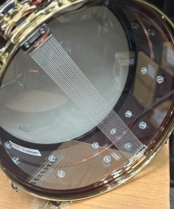 Ludwig US Dragon's Blood Limited Edition Brass Snare Drum with Gold Hardware Snare Side