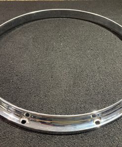 Ludwig Used Twin Channel 14 Inch 10 Ear Snare Drum Batter Hoop Chrome