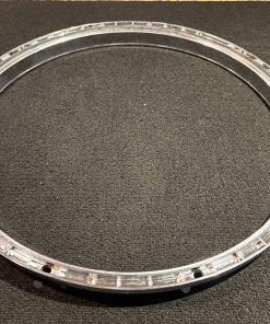 Ludwig Used Twin Channel 14 Inch 10 Ear Snare Drum Batter Hoop Chrome Underside