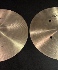 Zildjian Used A 13 Inch Quick Beat Hi Hat Cymbal Pair Tops
