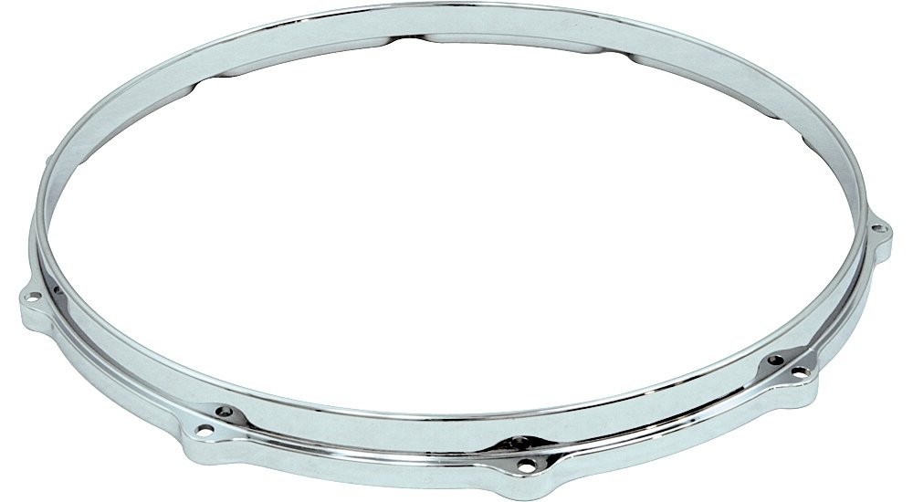 Ludwig Die Cast 14 in. 10 ear Snare Drum Batter Hoop Chrome 1 Ludwig Die Cast 14 Inch 10 Ear Snare Batter Hoop Chrome