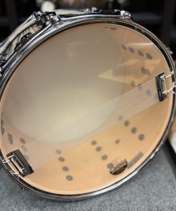 Sonor Used SQ2 Medium Maple 7.5x14 Inch Snow Tiger Snare Drum Snare Side