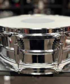 ludwig Used Supraphonic Chrome Over Aluminum 5x14 Inch Snare Drum Back