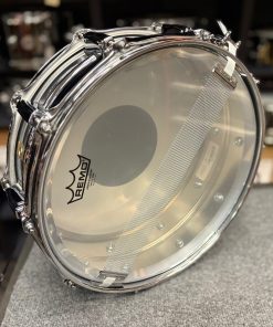 ludwig Used Supraphonic Chrome Over Aluminum 5x14 Inch Snare Drum Snare Side