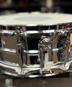 ludwig Used Supraphonic Chrome Over Aluminum 5x14 Inch Snare Drum Throw Off
