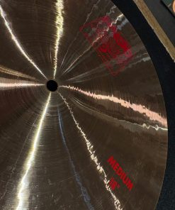 Paiste Used Red Label 2002 18 Inch Medium Crash Cymbal Bell and Logo