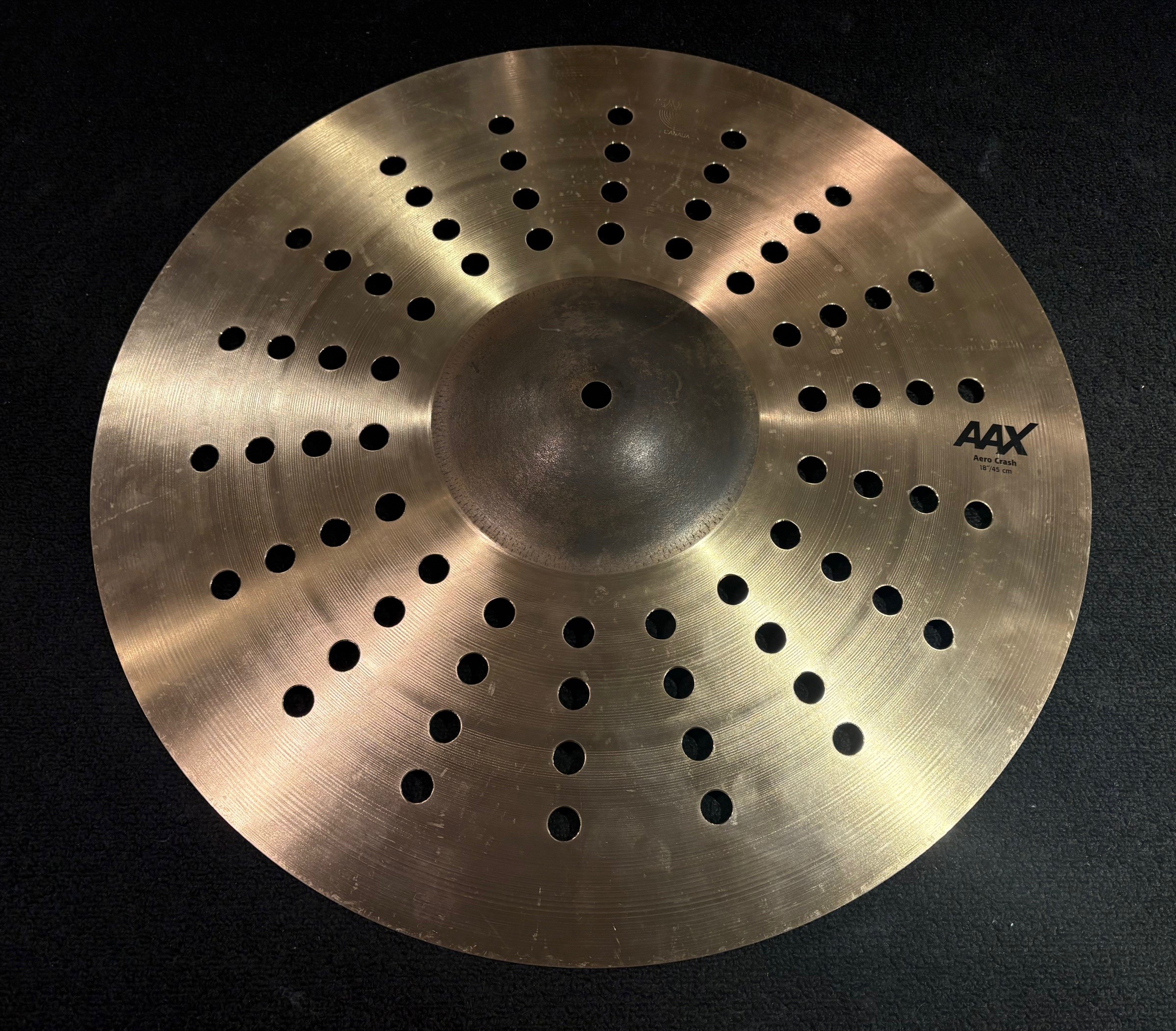 Sabian Used 18 in. AAX Aero Crash Effects Cymbal 1489g 1 Sabian Used 18 Inch AAX Aero Crash Effects Cymbal