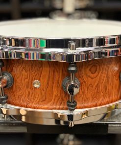 Used Sonor Designer 5 x 14 Snare Drum Maple Light Bubinga 7 Sonor Designer Maple Light 5x14 Inch Snare Drum Bubinga Back