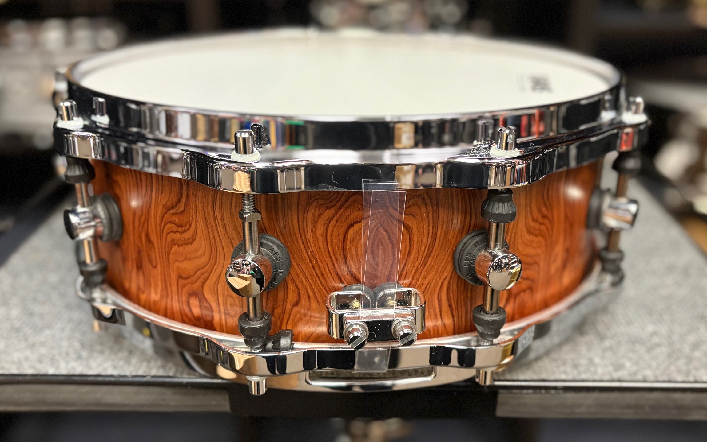 Used Sonor Designer 5 x 14 Snare Drum Maple Light Bubinga 5 Sonor Designer Maple Light 5x14 Inch Snare Drum Bubinga Snare Butt