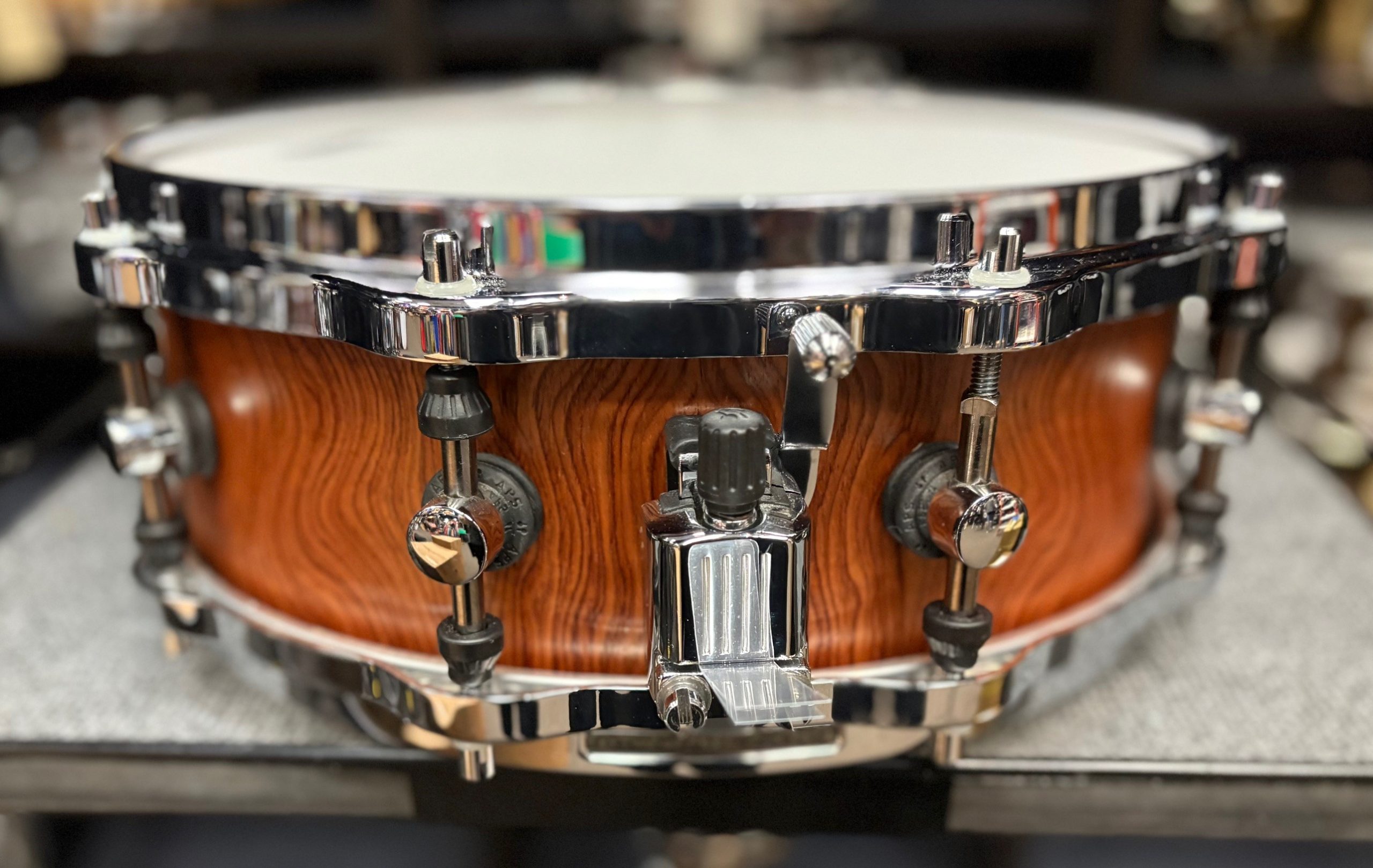 Used Sonor Designer 5 x 14 Snare Drum Maple Light Bubinga 2 Sonor Designer Maple Light 5x14 Inch Snare Drum Bubinga