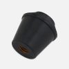 DW Black rubber Threaded Bass Drum Spur Tip